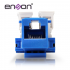 Enson Conector Jack RJ-45 Cat6 90 Grados, Azul  3