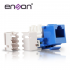 Enson Conector Jack RJ-45 Cat6 90 Grados, Azul  4