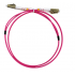 Enson Cable Fibra Óptica Multimodo OM4 LC Macho - LC Macho, Núcleo 50µm, Cubierta 125µm, 90cm, Rosa