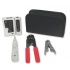 Enson Kit de Herramientas para Cables, Pinza Ponchadora, Probador de Cables, Peladora de Cable, Crimpeadora, Negro  1