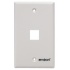 Enson Placa de Pared Cat6/Cat5e, 1 Puerto, Blanco  2