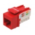 Enson Jack de Red Cat5e, RJ-45, Rojo  1