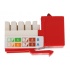 Enson Jack de Red Cat5e, RJ-45, Rojo  3