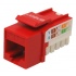 Enson Jack de Red Cat6, RJ-45, Rojo  1