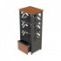 Epcom Rack Abierto 4 Postes, 67.5 x 151.7cm, Negro/Café  3