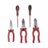Kit Epcom Pinzas y Desarmadores EP-NTK10, Negro/Rojo, 5 Piezas
