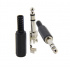 Epcom Conector Coaxial 6.3mm Macho, Negro/Plata  1