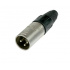 Epcom Conector XLR 3 Macho, Oro/Negro  1