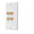 Epcom Placa de Pared con 2 Pares de Conector Banana EP-WP2S-KIT, Blanco  2