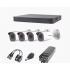 Epcom Kit de Vigilancia KEVTX8T4BW de 4 Cámaras CCTV Bullet y 4 Canales, con Grabadora  1