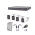 Epcom Kit de Vigilancia KEVTX8T4BW de 4 Cámaras IP Bullet y 4 Canales, con Grabadora, Cables y Fuente de Poder  1