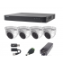 Epcom Kit de Vigilancia Turbo HD KEVTX8T4EW de 4 Cámaras y 4 Canales, con Grabadora DVR  1