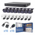 Epcom Kit de Vigilancia KEVTX8T8B/8EW de 16 Cámaras y 16 Canales, con Grabadora DVR  1