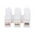 Epcom Conector Push, 3 Contactos, Blanco, 1 Pieza  1
