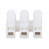 Epcom Conector Push, 3 Contactos, Blanco, 1 Pieza  3