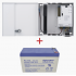 Epcom Kit de Energía PL12DC3ABK/K, Fuente de Poder 11-15 VC y Batería de Respaldo de 12 VCC PL712, Blanco  1