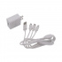 Epcom Cargador de Pared PL52C, 5V, 1x USB-A, Blanco ― incluye Cable Multi-puertos USB-C/Micro USB/Lightning  1