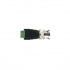Epcom Conector Coaxial BNC Macho con Terminales Tipo Tornillo, Negro/Verde