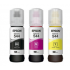 Tanque de Tinta Epson 544 Negro/Magenta/Amarillo, 65ml,   1