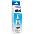 Tanque de Tinta (EcoTank) Epson 664 Cian 70ml ― Empaque dañado, producto nuevo.  1
