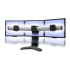 Ergotron Base LX triple con Ajuste en Altura para Monitor 21'', Negro  1