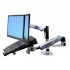 Ergotron Brazo de Mesa LX Doble para Monitor 24'', Plata - Imagen adicional 1