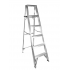 Escalera Plegable Escaleras Cuprum 608-06N, Aluminio, 1.8 Metros, 5 Peldaños, hasta 150kg