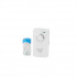 Estevez Timbre D827W, Inalámbrico, 3 Melodías, hasta 150 Metros, Blanco