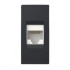 Estevez Placa de Pared N1118.5-NS, Cat5e, 1 Puerto, Negro  1