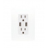 Estevez Tomacorriente N1330-BL, 2 Enchufes, 2x USB, 125V, 15A, Blanco  1
