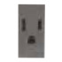 Estevez Tomacorriente N2128-AN, 1 Enchufe, 127 - 250V, 15A, Gris  1