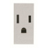 Estevez Tomacorriente N2128-PL, 1 Enchufe, 127 - 250V, 15A, Plata  1