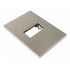 Estevez Placa de Pared N2471-CV, 1 Puerto, Acero Satinado  1