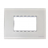 Estevez Placa de Pared N2473-CB, 3 Puertos, Cristal Blanco  1