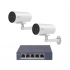 Ezviz Kit de Vigilancia CS-H5/3MP/POE/KS2 de 2 Cámaras IP Bullet WiFi  1