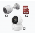 Ezviz Kit de Vigilancia CSH6C/5MP/H3C/KM2 de 2 Cámaras IP Bullet/Domo WiFi