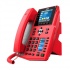 Fanvil Teléfono IP con Pantalla 3.5'' X5U-R, 16 Líneas, Bluetooth, Altavoz, Negro/Rojo  3