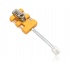 Fluke Adaptador Modular de 4 Hilos, Amarillo  1