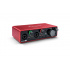 Focusrite Interfaz de Audio Scarlett 2i2 3rd Gen, USB, 2x XLR, 2x 6.3mm, Rojo/Negro  3