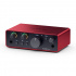 Focusrite Interfaz de Audio Scarlett Solo 4th Gen, USB-C, XLR, Rojo/Negro  4