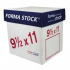 Formastock Papel Stock 1 Tanto, 3000 Hojas de 9.5" x 11", Blanco  1