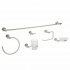 Foset Juego de Accesorios para Baño 49682, 6 Piezas, Metal