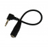 Fussion Acustic Cable 3.5mm Hembra - 2.5mm Macho, 15cm, Negro  1