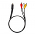 Fussion Acustic Cable 3x RCA - Mini USB Macho, 1.8 Metros, Negro  3