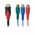 Fussion Acustic Cable HDMI 1.3 Macho - 3 x RCA Hembra, 120Hz, 3 Metros, Multicolor  1