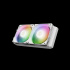 Gamdias AURA GL240 DIGITAL WH Enfriamiento Líquido para CPU, 2x 120mm, hasta 1800RPM, Blanco  3