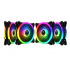 Ventilador Gamdias AEOLUS M2-1204R RGB, 120mm, 700 - 1500RPM, Negro - 4 Piezas, incluye Control  1