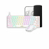 Kit de Teclado y Mouse Gamdias HERMES E4, Alámbrico, USB, Blanco (Inglés)  1
