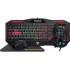Kit de Teclado/Mouse/Audífonos/Mousepad Gamdias POSEIDON M2, Alámbrico, USB, Negro/Rojo (Inglés)  1