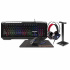 Kit Gamer de Teclado/Mouse/Headset/Mousepad/Soporte Gamdias POSEIDON M3 5 en 1, Alámbrico, USB, Negro (Español)  1
